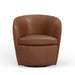 Parker Living Barolo 100% Italian Leather Swivel Club Chair Two Pack