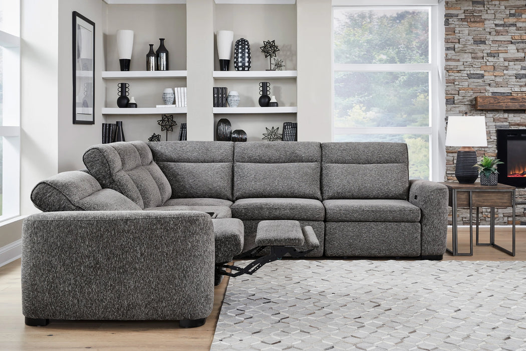 Parker Living Kline - Nightfall 6 Piece Power Reclining Sectional with Extension Footrests
