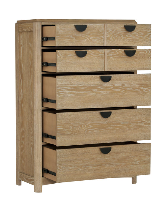 Parker House Escape - Bedroom King Poster Bed 2 Nightstands Dresser with Mirror and Chest