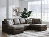 Castille Way Sleeper Sectional with Chaise - MI Hometown Furnishings (MI)*