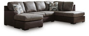 Castille Way Sleeper Sectional with Chaise - MI Hometown Furnishings (MI)*