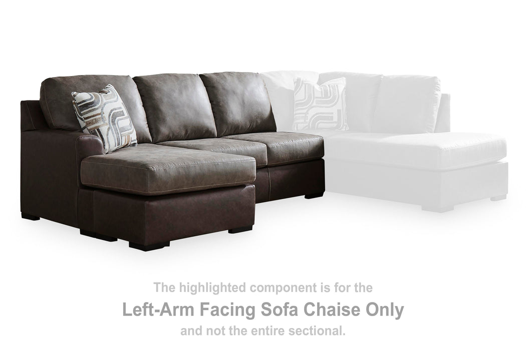Castille Way Sectional with Chaise - MI Hometown Furnishings (MI)*