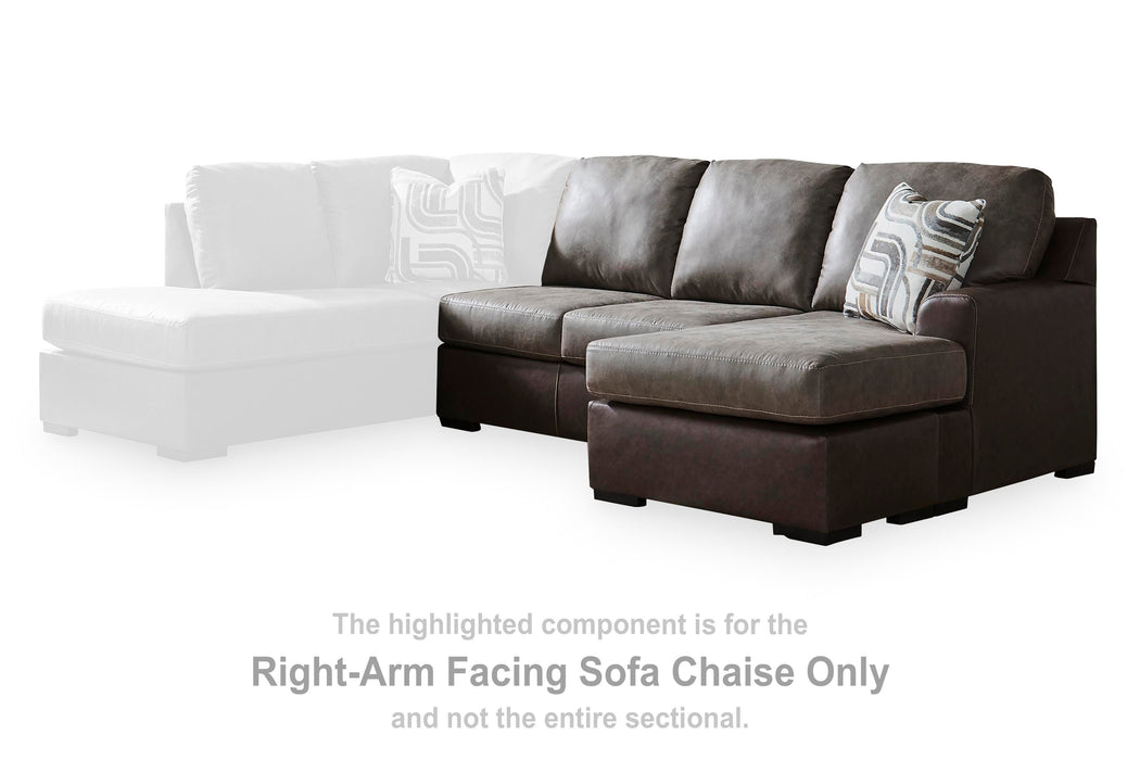Castille Way Sectional with Chaise - MI Hometown Furnishings (MI)*