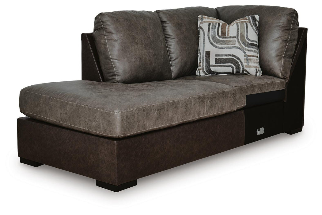 Castille Way Sleeper Sectional with Chaise - MI Hometown Furnishings (MI)*