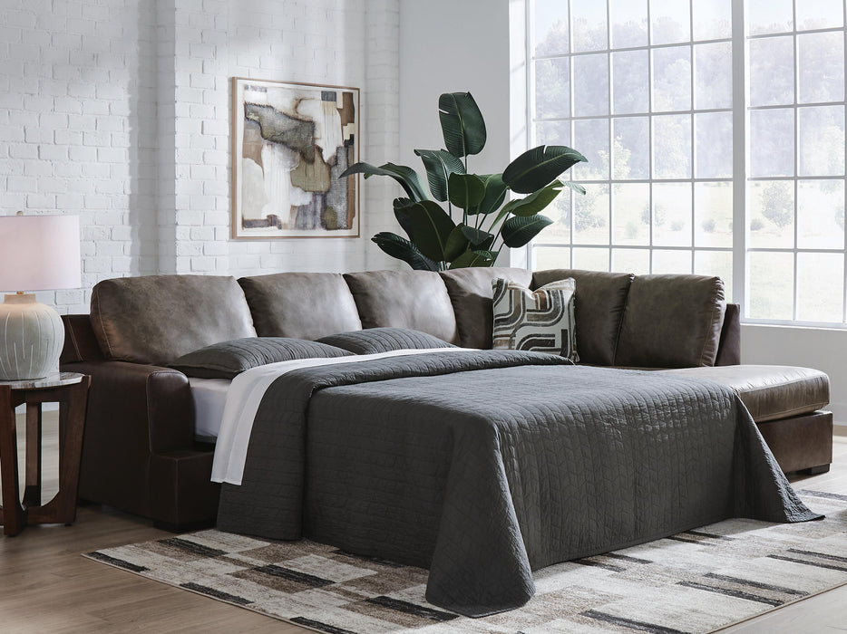 Castille Way Sleeper Sectional with Chaise - MI Hometown Furnishings (MI)*