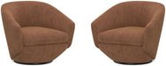 Parker Living The Twist - Elise Rust Swivel Chair Two Pack