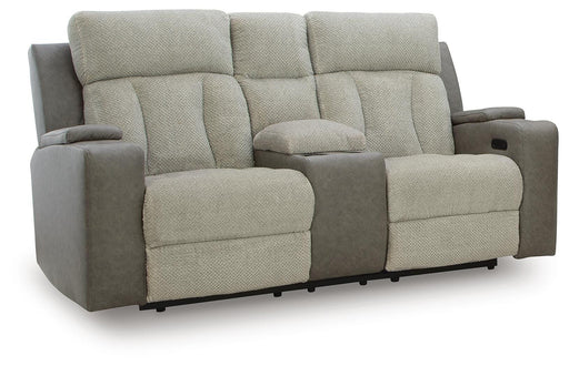 WhipLash Power Reclining Loveseat with Console - MI Hometown Furnishings (MI)*