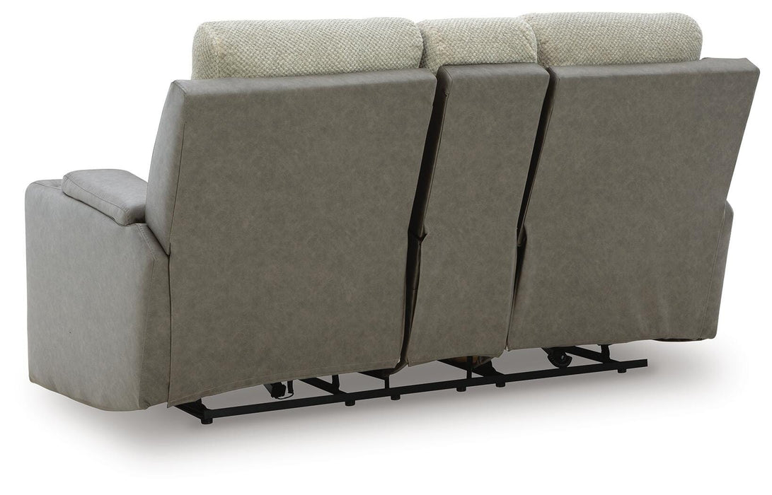 WhipLash Power Reclining Loveseat with Console - MI Hometown Furnishings (MI)*