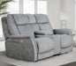 Parker Living Linus - Hudson Grey Power Reclining Sofa Loveseat and Recliner
