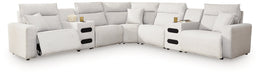 Modmax II Power Reclining Sectional with Audio Consoles - MI Hometown Furnishings (MI)*
