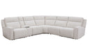 Parker Living Lancaster - Fluffy River Rock 6 Piece Zero Gravity Power Reclining Sectional with Power Adjustable Headrests