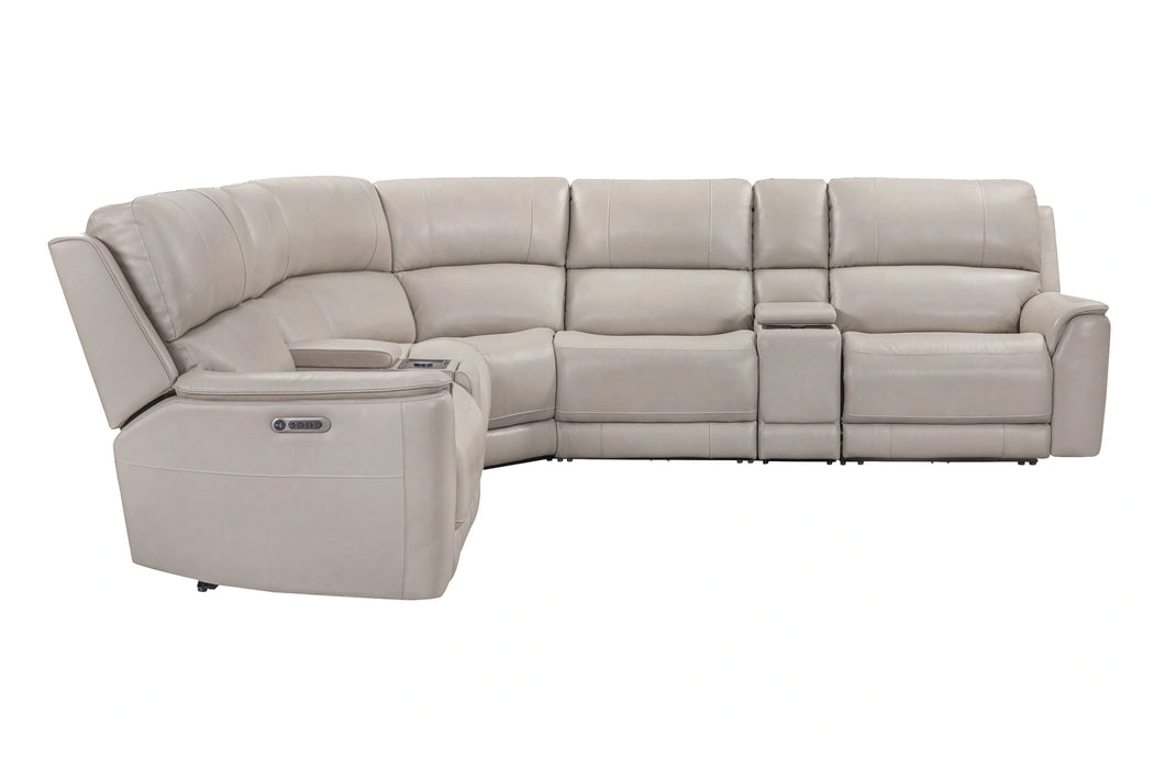 Parker Living Easton - Steamboat Brown 7 Piece Zero Gravity Power Reclining Sectional with Power Adjustable Headrests