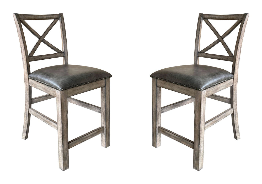Parker House Lodge Dining Upholstered Counter Chair Two Pack