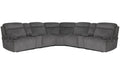 Parker Living Alpine - Airy Midnight 7 Piece Zero Gravity Power Reclining Sectional with Power Adjustable Headrests