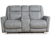 Parker Living Linus - Hudson Grey Power Reclining Sofa Loveseat and Recliner