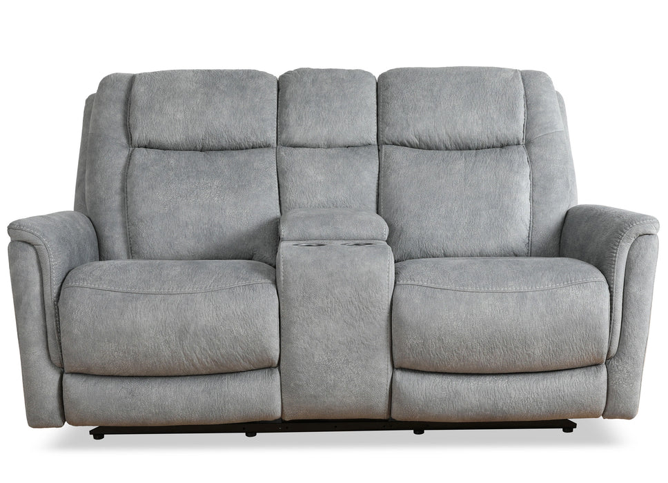 Parker Living Linus - Hudson Grey Zero Gravity Power Reclining Console Loveseat