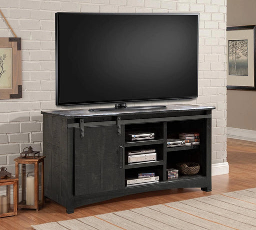 Parker House Durango Console with Sliding Door in Rustic Dark Pine