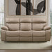 Parker Living Theon - Stokes Toffee Manual Reclining Sofa and Loveseat