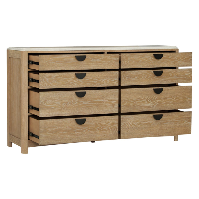 Parker House Escape - Bedroom King Panel Bed 2 Nightstands Dresser with Mirror and Chest