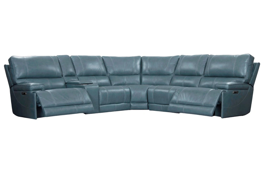 Parker Living Whitman - Powered By Freemotion 6 Piece Modular Power Reclining Sectional with Power Adjustable Headrests