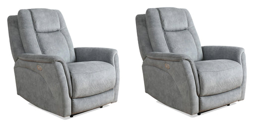 Parker Living Linus - Hudson Grey Zero Gravity Power Recliner Two Pack