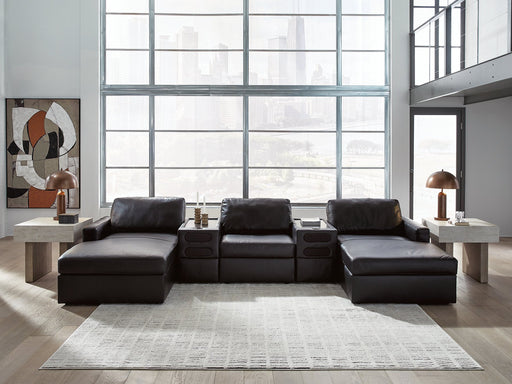 Modmax II Double Chaise Sectional with Audio Consoles - MI Hometown Furnishings (MI)*