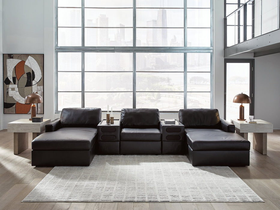 Modmax II Double Chaise Sectional with Audio Consoles - MI Hometown Furnishings (MI)*