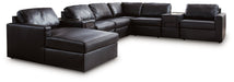 Modmax II Sectional with Chaise and Audio Consoles - MI Hometown Furnishings (MI)*
