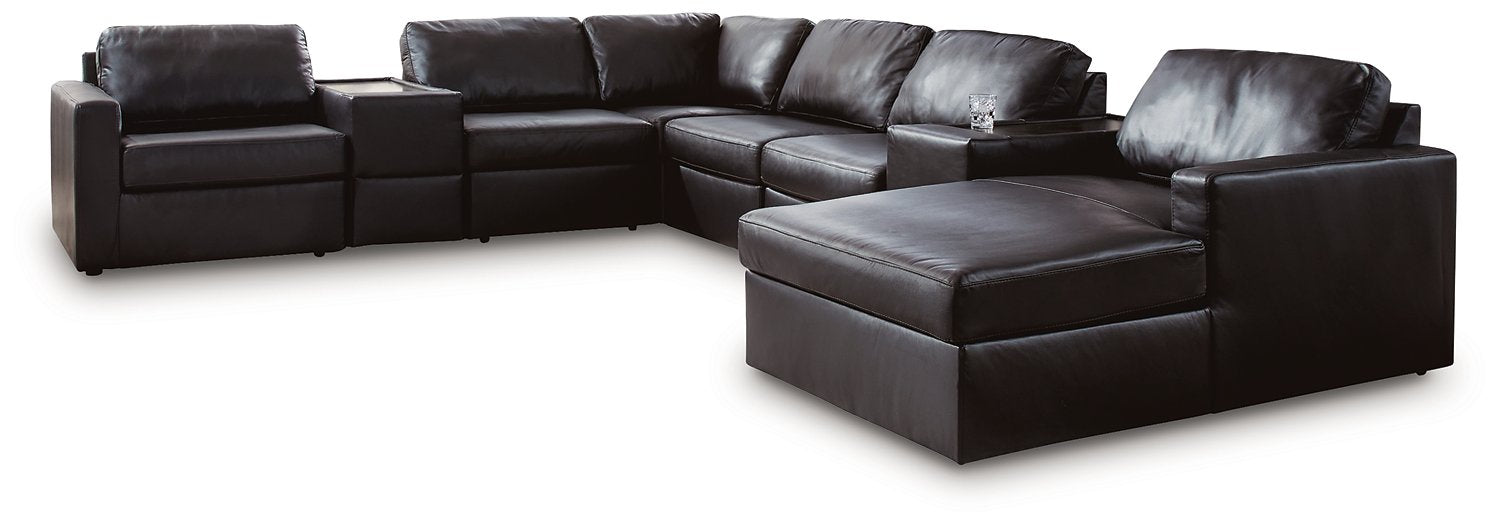 Modmax II Sectional with Chaise and Storage Consoles - MI Hometown Furnishings (MI)*