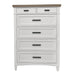 Parker House Americana Modern Bedroom King Platform Bed 2 Nightstands Dresser with Mirror and Chest