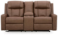 Mackmenville Reclining Loveseat with Console - MI Hometown Furnishings (MI)*