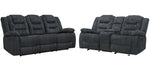 Parker Living Bolton - Misty Storm Manual Reclining Sofa and Loveseat