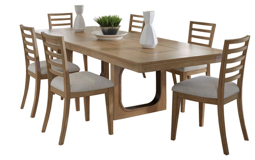 Parker House Escape - Dining 84 Inch Rectangular Table with 6 Ladderback Chairs