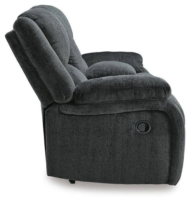 Draycoll Reclining Loveseat with Console - MI Hometown Furnishings (MI)*