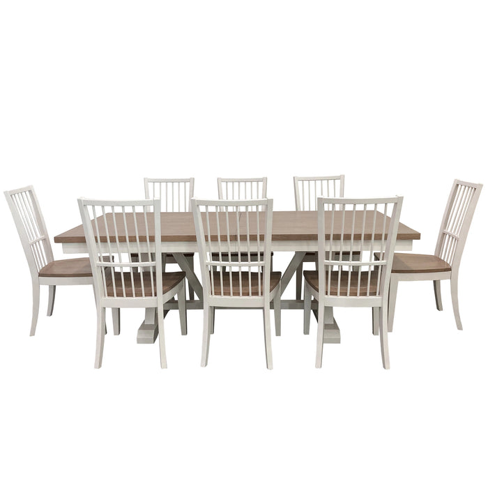 Parker House Americana Modern Dining 88 inch Trestle Extendable Dining Table
