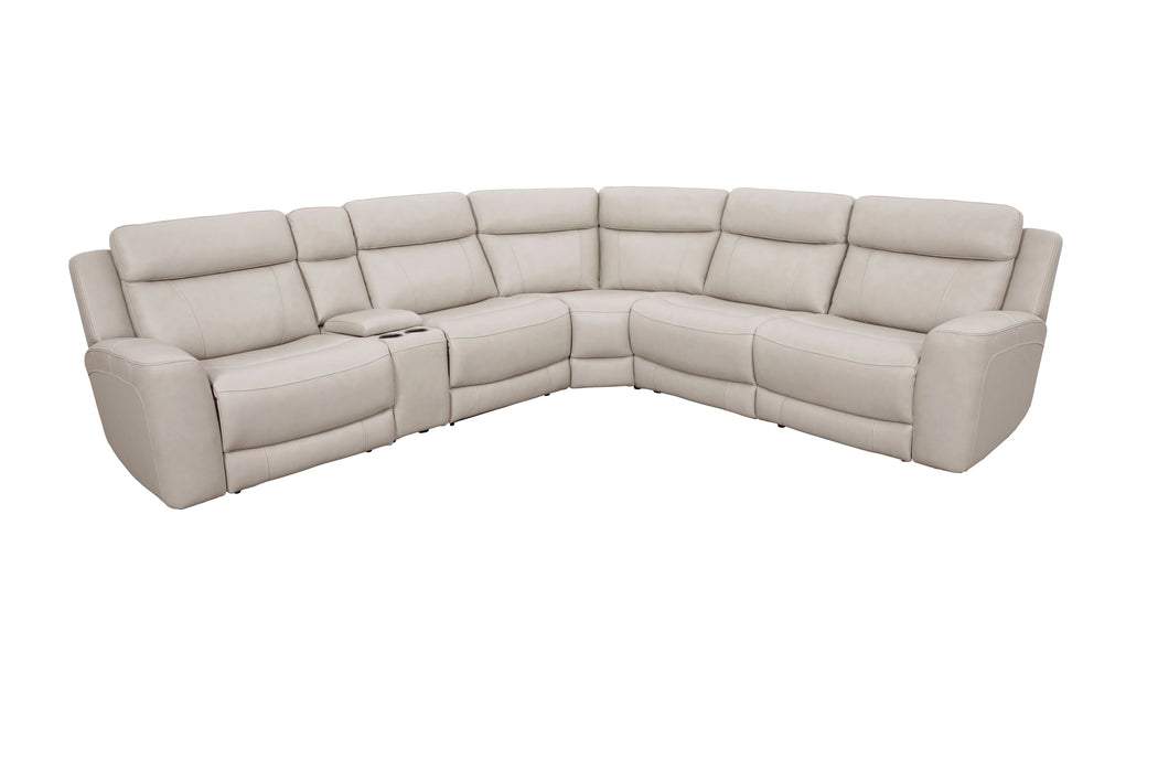 Parker Living Calgary 6 Piece Modular Reclining Sectional with Power Adjustable Headrests
