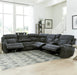 Parker Living Dalton 6 Piece Modular Power Reclining Sectional with Power Adjustable Headrests