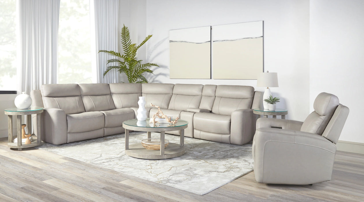 Parker Living Calgary 6 Piece Modular Reclining Sectional with Power Adjustable Headrests