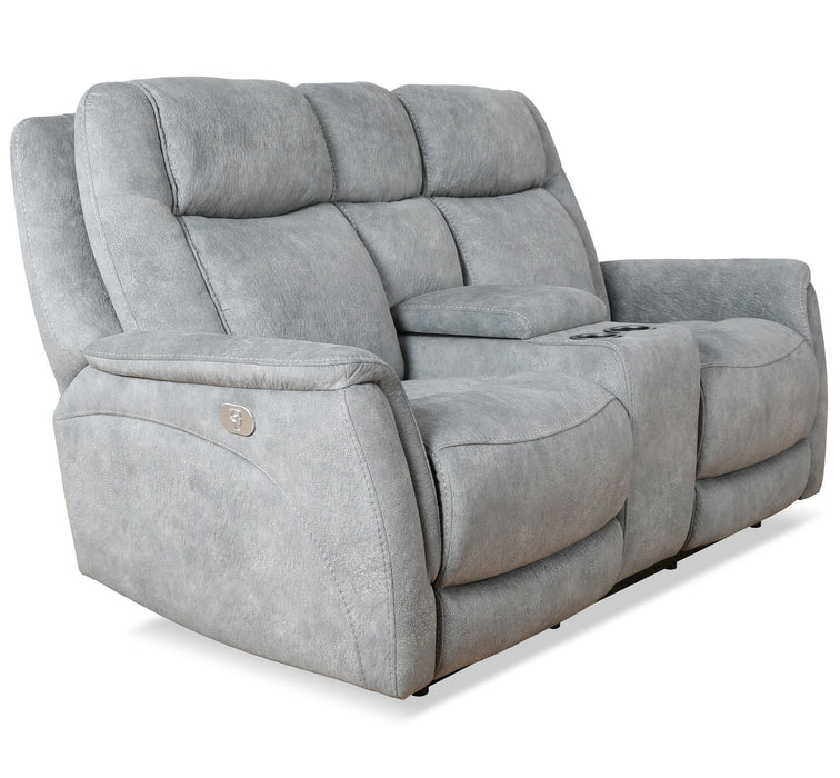 Parker Living Linus - Hudson Grey Power Reclining Sofa and Loveseat