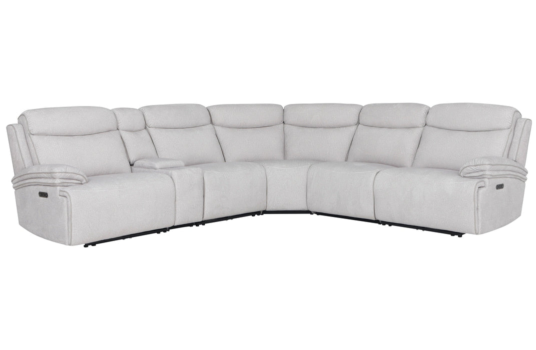 Parker Living Alpine - Airy Midnight 6 Piece Zero Gravity Power Reclining Sectional with Power Adjustable Headrests
