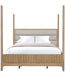 Parker House Escape - Bedroom Queen Poster Bed and Nightstand
