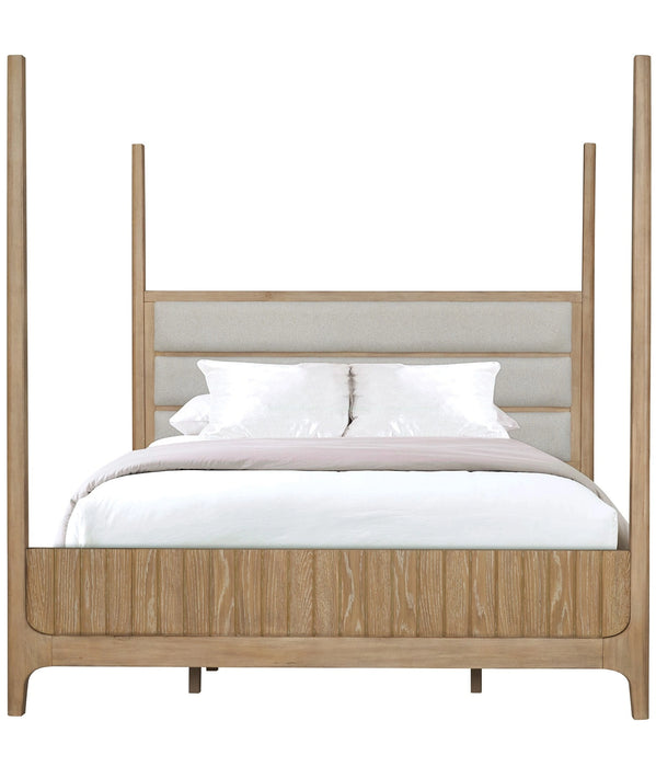 Parker House Escape - Bedroom Queen Poster Bed 2 Nightstands and Dresser with Mirror