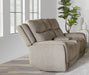 Parker Living Penfield - Frappe Zero Gravity Power Reclining Console Loveseat with Heat Massage and Speaker P3