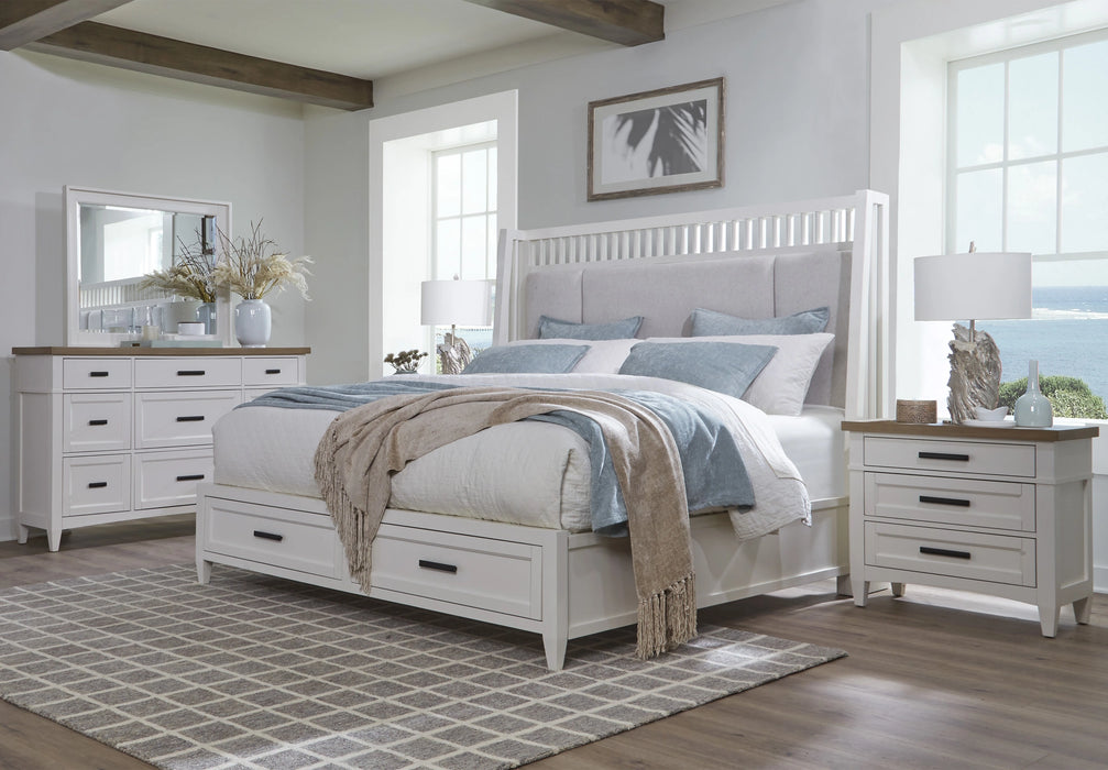Parker House Americana Modern Bedroom 7 Drawer Door Chest with Workstation