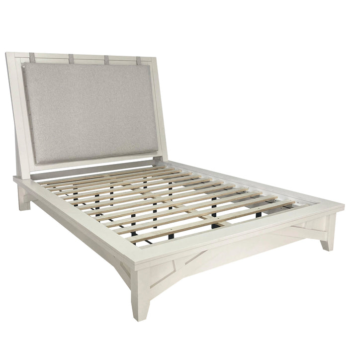 Parker House Americana Modern Bedroom King Platform Bed 2 Nightstands and Dresser with Mirror