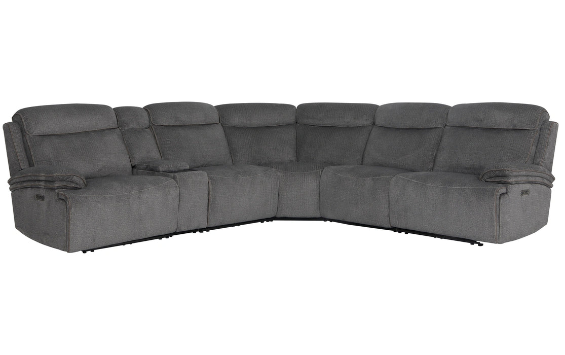 Parker Living Alpine - Airy Midnight 6 Piece Zero Gravity Power Reclining Sectional with Power Adjustable Headrests