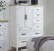 Parker House Americana Modern Bedroom 7 Drawer Door Chest with Workstation