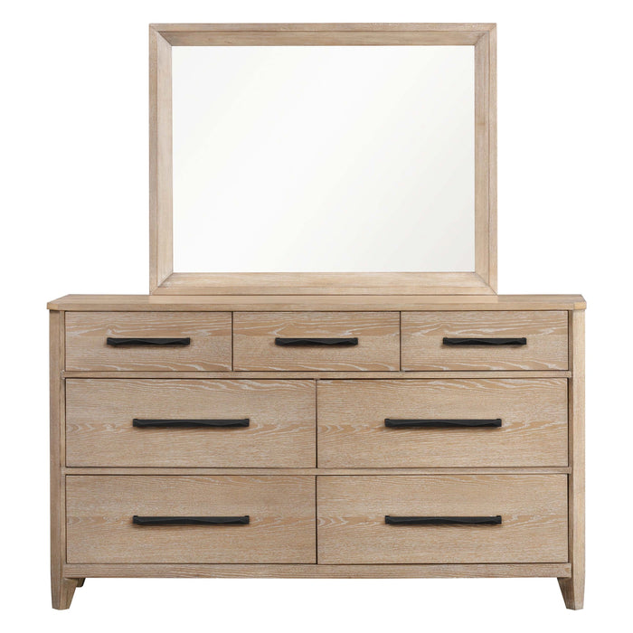 Parker House Breckenridge - Bedroom King Bed 2 Nightstands and Dresser with Mirror