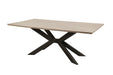 Parker House Crossings - Monaco Dining 84 Inch Rectangular Dining Table with 4 Upholstered Chairs