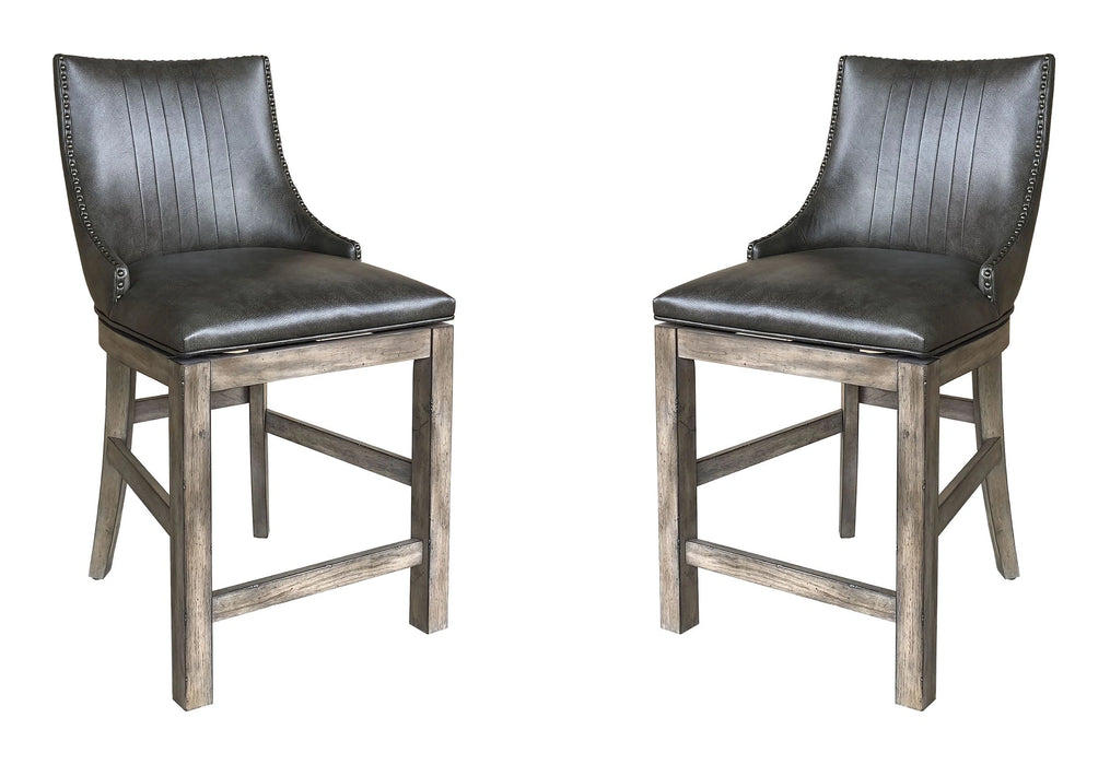 Parker House Lodge Dining Swivel Counter Sling Chair Two Pack